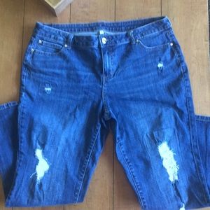 Jennifer Lopez Distressed  jeans size 12